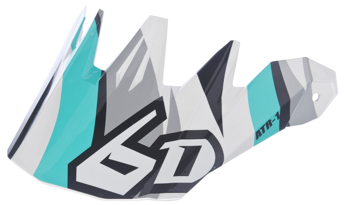 6D ATR-1 Flo Replacement Visor - For Motocross Helmet – Teal