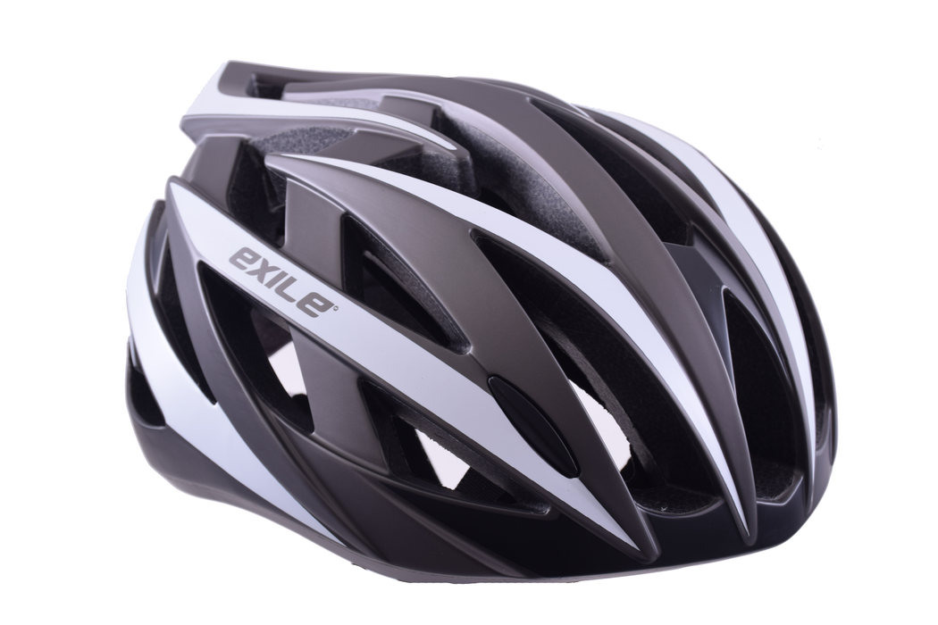 CLAUD BUTLER STRADA ROAD CYCLING 24 VENT LIGHT AERO HELMET 54-58CM GREY-WHITE