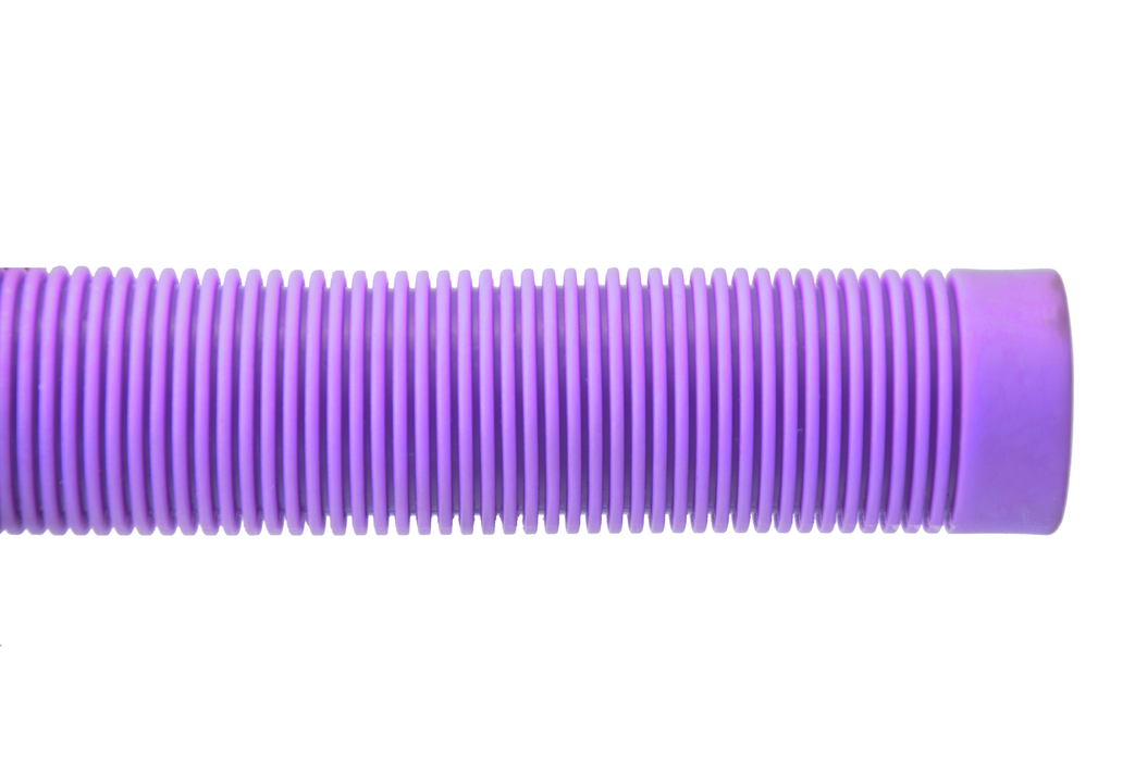 Purple Bike Handlebar Grips Ribbed, Soft Luxury Feel, Very Comfortable 135mm Long