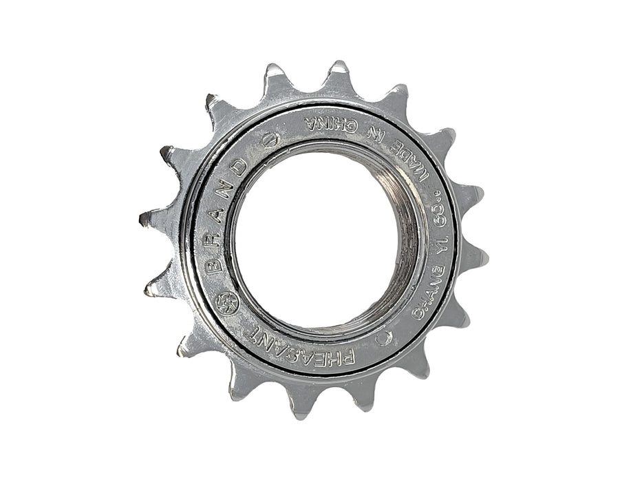 CLICK CLICK NOISY RATCHET CLICKING NOISE 16 TEETH 1/8 FREEWHEEL SPROCKET COG SILVER CHROME IDEAL FOR BMX FIXIE BIKE OR SINGLE SPEED BICYCLE