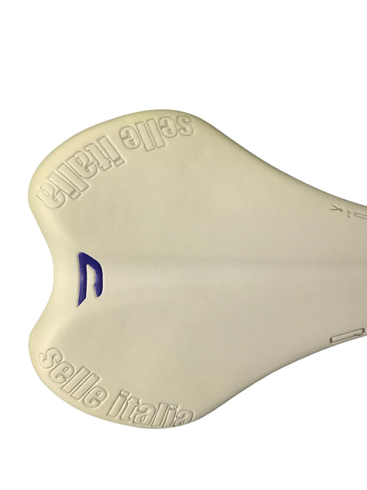 SELLE ITALIA Q-BIK SADDLE WHITE (NEW BUT SLIGHTLY OFF COLOUR)