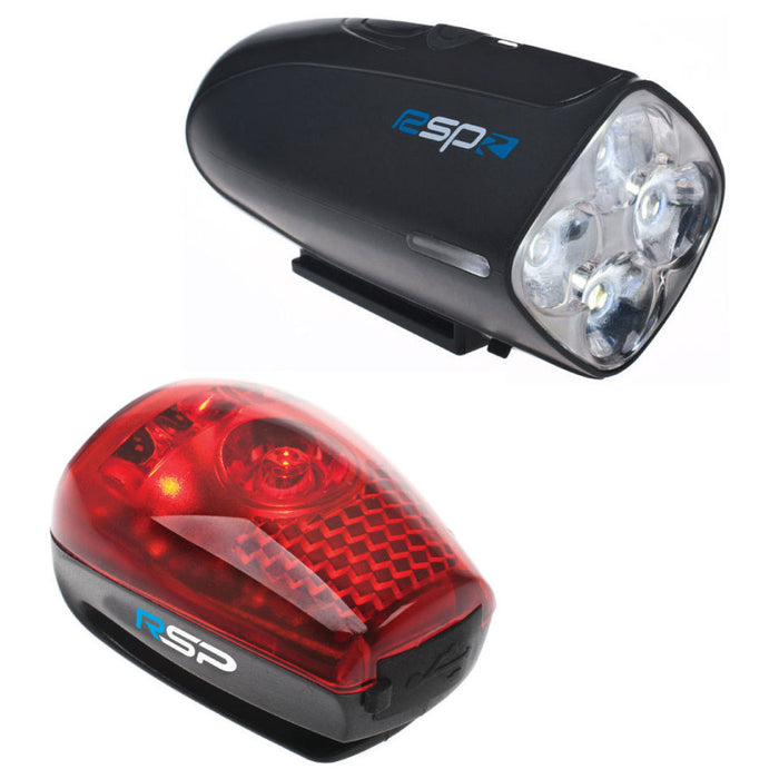 RALEIGH RSP RX480 FRONT & REAR LED BIKE LIGHT SET