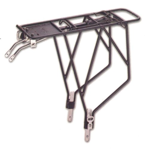 TRANZ-X BIKE REAR ALLOY CARRIER PANNIER ADJUSTABLE LUGGAGE RACK, 26 OR 700c WHEELS