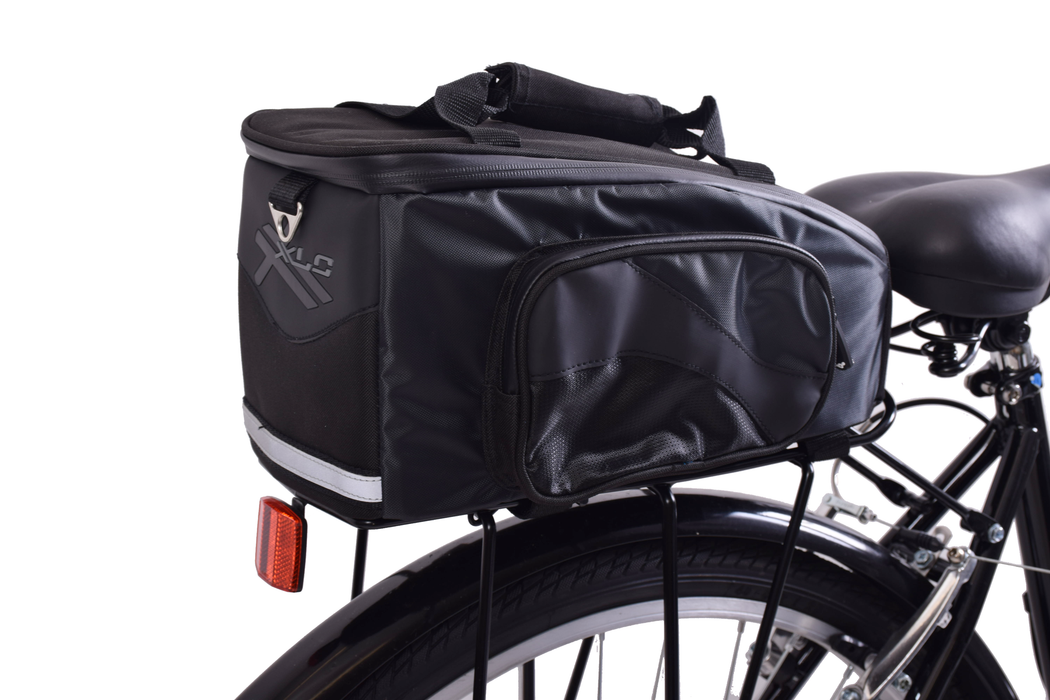 XLC BIKE CARRIER FITTING TOP BOX PANNIER BAG, DOUBLES AS A SHOULDER BAG 15 LITRE WATER RESISTANT