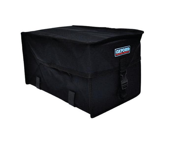 OXFORD BIKE REAR CARRIER FITTING COMMUTER BAG,SOFT BOX TYPE CYCLE LUGGAGE BLACK