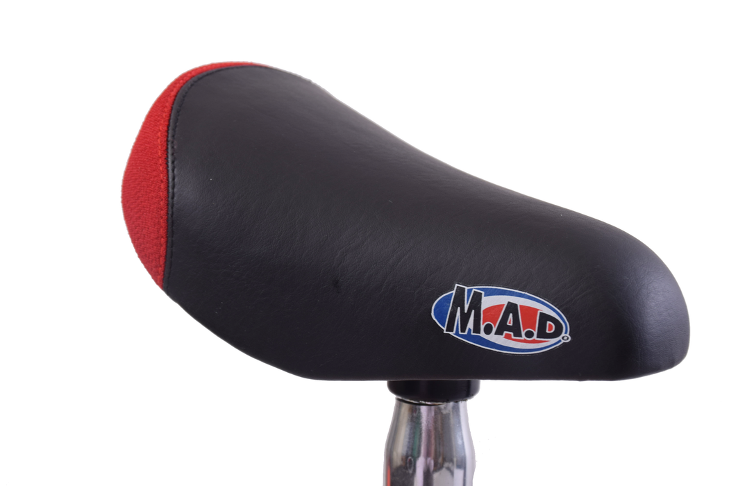 M.A.D MINI RACE BMX SEAT SADDLE + 27.2mm POST, BMX TRAILS, COMPETITION & MINI BIKES KEVLAR