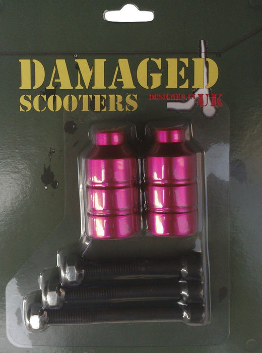 “Damaged” Brand Stunt Scooter Freestyle Grinding Trick Nuts Pegs Slider With Axle