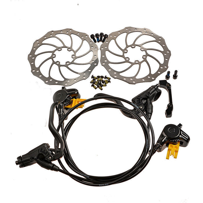 Magura Mt2 Hydraulic Disc Brake Set + Storm Rotors 180-160 Post Mount 800-1750mm