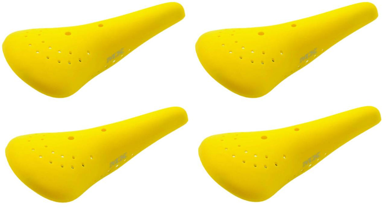 Four (4) Yellow Kashimax MX Style Seat Old School BMX Saddle Ideal All 80’s BMX