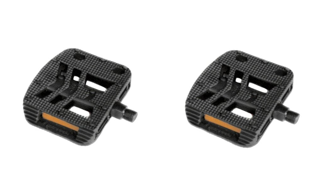 Pair Flat Platform Gripper Bike Pedals For MTB & Adult Cycles 9-16" Anti Slip Pedals