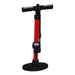 RED MTB TRACK PUMP WITH GAUGE,120 PSI,DUAL HEAD ALL VALVES,FLOOR DRIVE 33% OFF - Bankrupt Bike Parts