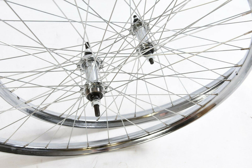 28 x 1 ½ (635) Wheels Vintage Roadster Antique Bike Westwood Rod Brake Chrome Rims