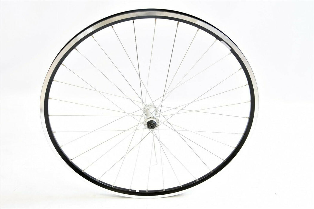 Pair 700c 622 - 19 Black Rim 6,7, 8 Speed Wheels Dual Wall 100-135mm Q-R Hubs