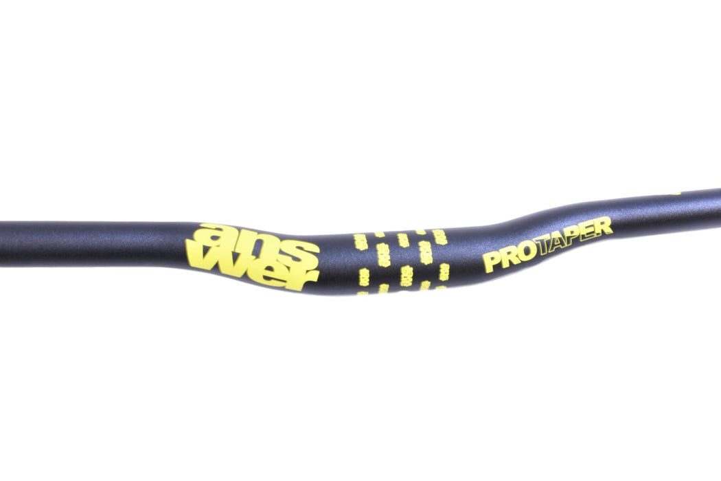 “ANSWER” ProTAPER Downhill Bike Handlebars Blk-Yel 780mm Can Cut Down To 560mm