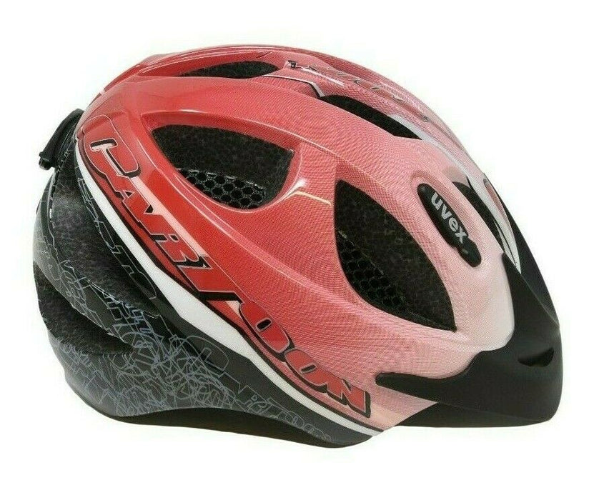 Uvex Hero Cartoon Childrens Bike Helmet 49 - 55cm Two Tone red With Peak New