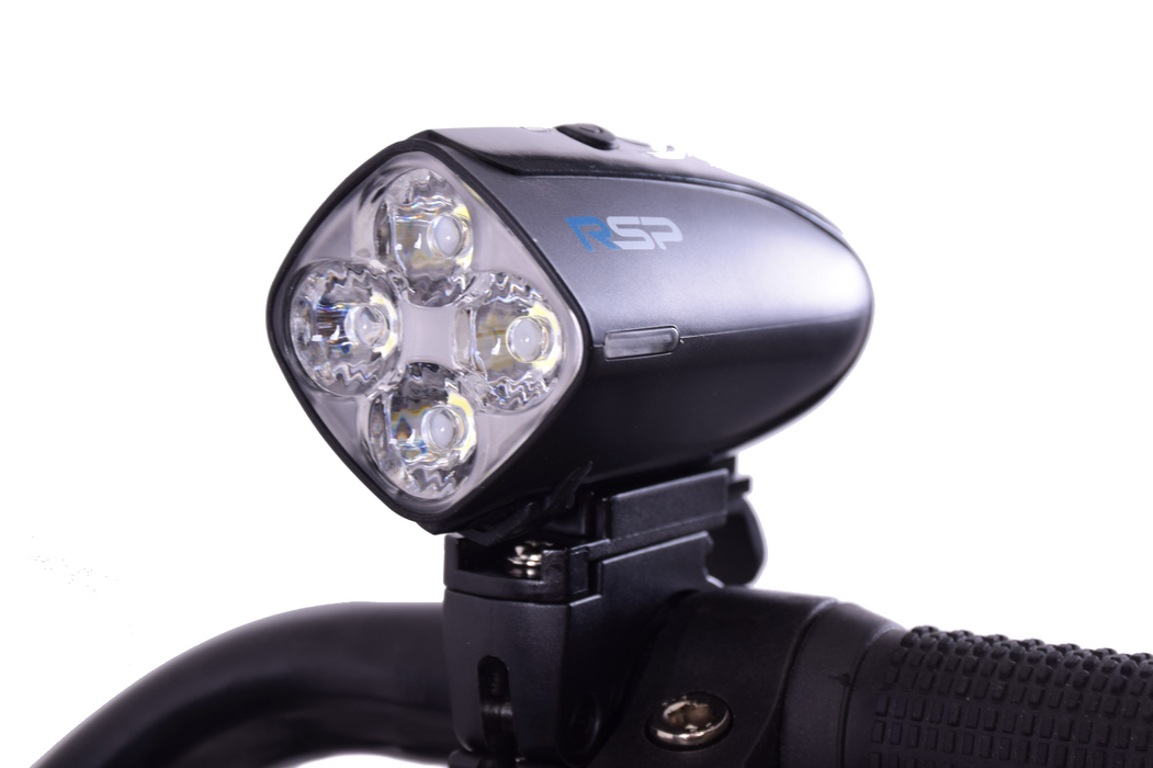 RALEIGH RSP RX480 480 LUMENS FRONT LED BIKE LIGHT SET USB RECHARGEABLE BLACK