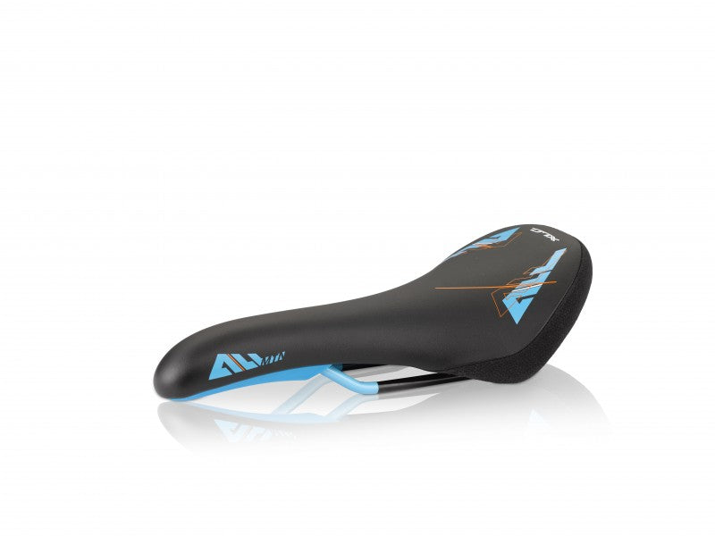 XLC ENDURO UNISEX ALL MOUNTAIN MTB CRO-MO RAIL SADDLE BLACK & BLUE OVER 50% OFF