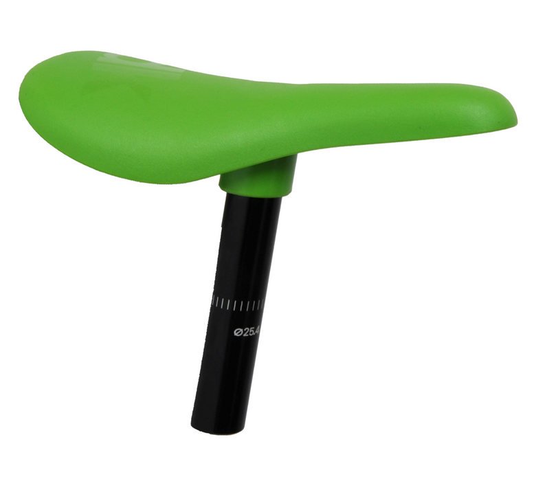 DK Conductor BMX Saddle Polycarbonate Bike Seat Fitted With 25.4mm (1") Seatpost  Choose Blue Black or Green