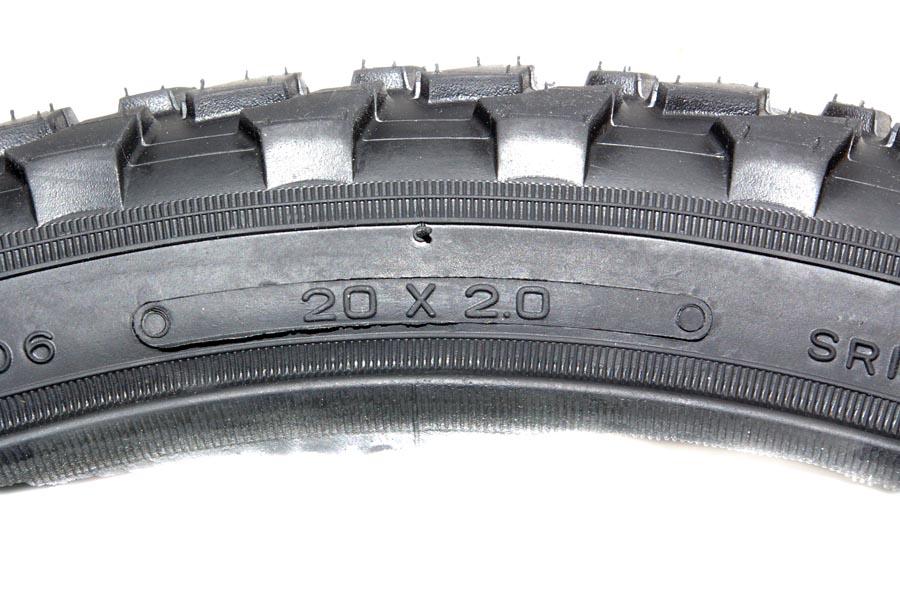 20 X 2.00 Junior MTB Childs Bike Tyre TY201 SRI-31 Tractor Tread Cycle Tyre Black