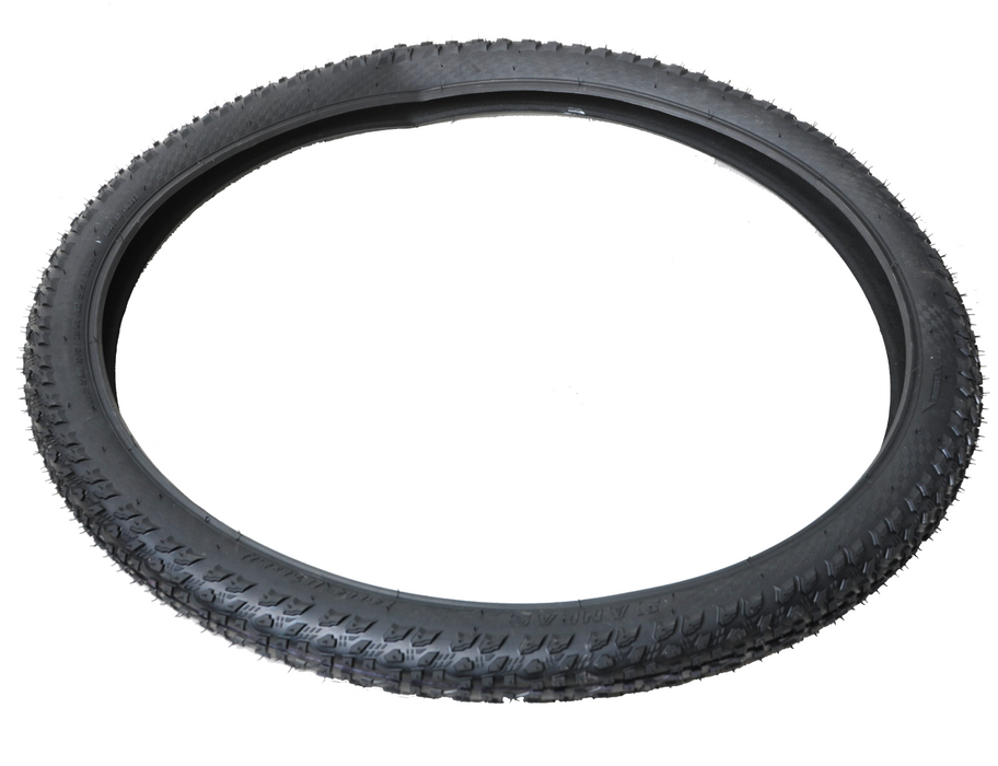 Pair (2) 27.5" x 2.10" Mountain Bike Tyres MTB Knobbly Off Road Type Tread Black