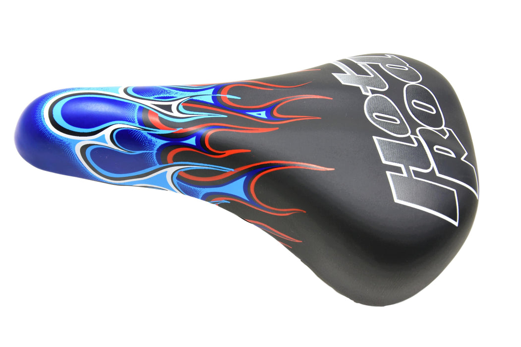 Raleigh Hot Rod Bike Saddle Seat Blue Flame Design Suit 18" - 24" Wheel Bikes