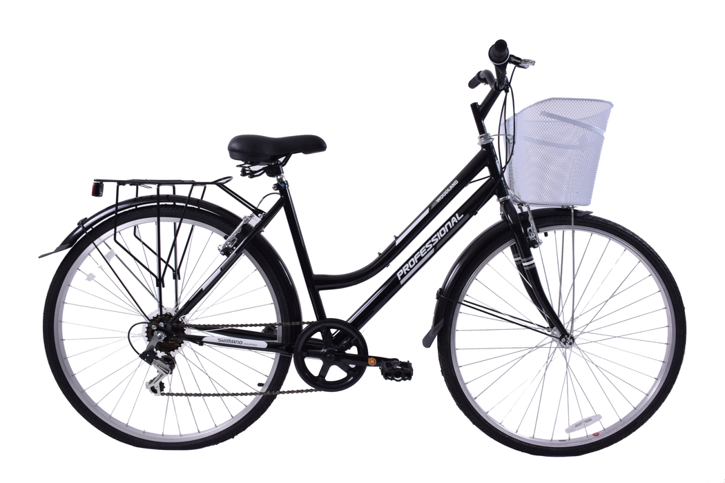VERY STRONG LARGE FRONT FITTING BIKE SHOPPING BASKET STEEL WIRE MESH COMPLETE WITH SUPPORT WHITE