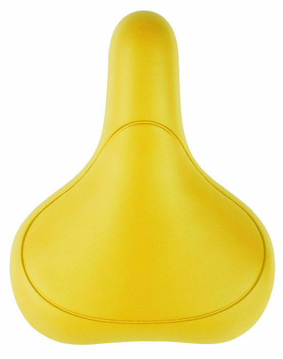 Yellow Super Comfort Wide Eva Soft Padded Bicycle Saddle Ladies - Men's Bike Seat