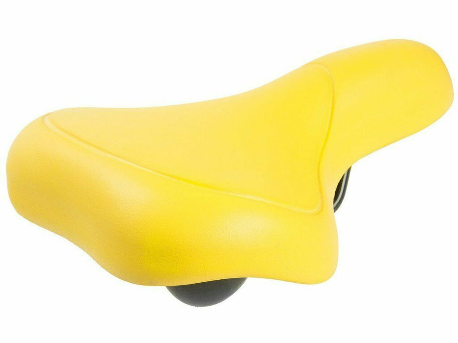 Yellow Super Comfort Wide Eva Soft Padded Bicycle Saddle Ladies - Men's Bike Seat