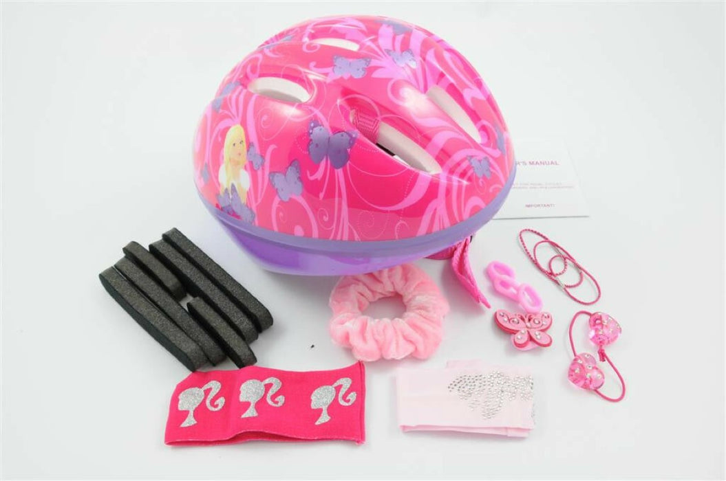 JOB LOT 6 BARBIE CHILDS CYCLE SAFETY HELMETS 46-52cm IDEAL PRESENT