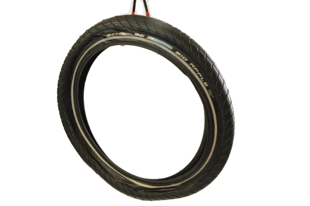 PAIR SCHWALBE BIG APPLE 16 X 2.00 (50-305) BALLOON TYRES KEVLAR GUARD REFLEX FOLDING BIKE ETC