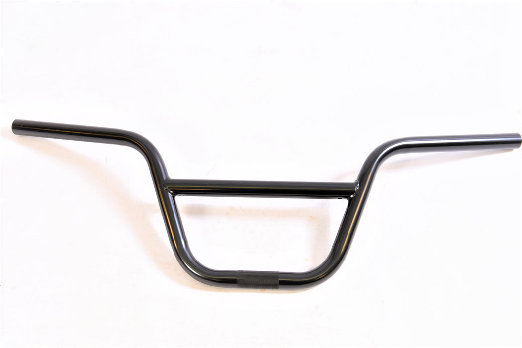 BMX HANDLEBAR 680mm (26 ½”) WIDE WITH 230mm CENTRE BRACE BAR BLACK 8” DROP