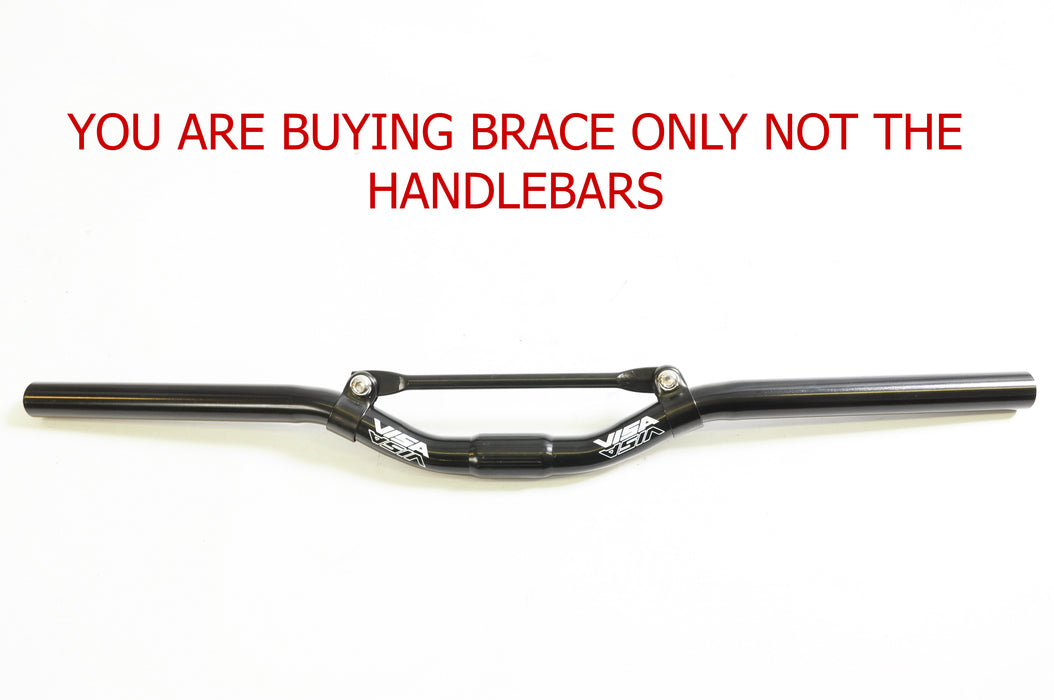 BIKE HANDLEBAR BRACE TO STRENGTHEN YOUR MTB LOW RISE HANDLEBARS BLACK