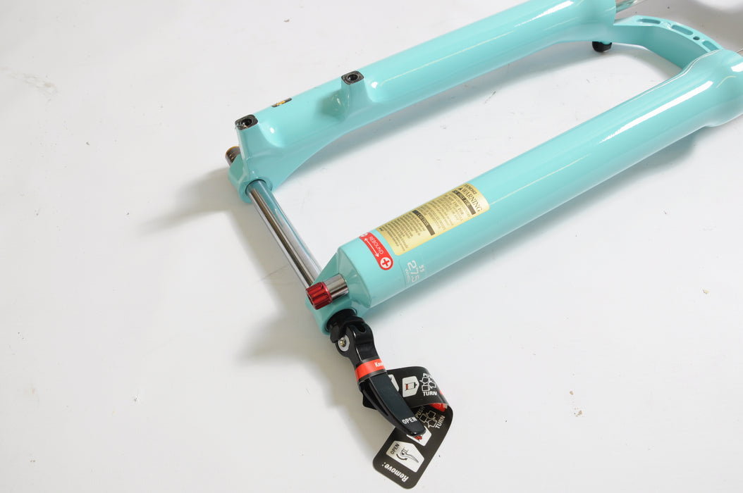 BIANCHI BLUE 650B 27.5" SUNTOUR XCR AIR LO R SUSPENSION FORK LOCK OUT 15mm AXLE