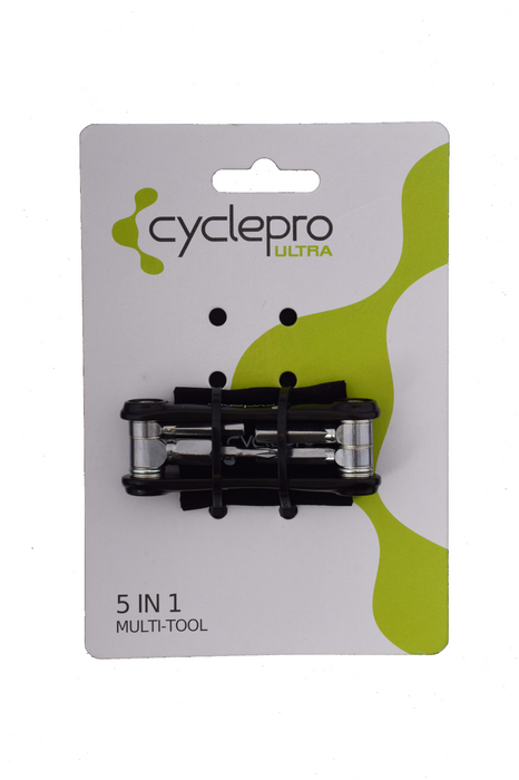 Raleigh Cycle Pro Ultra Mini Pocket 5 in 1 Pocket Utility Multi Tool Set RRP £15.99