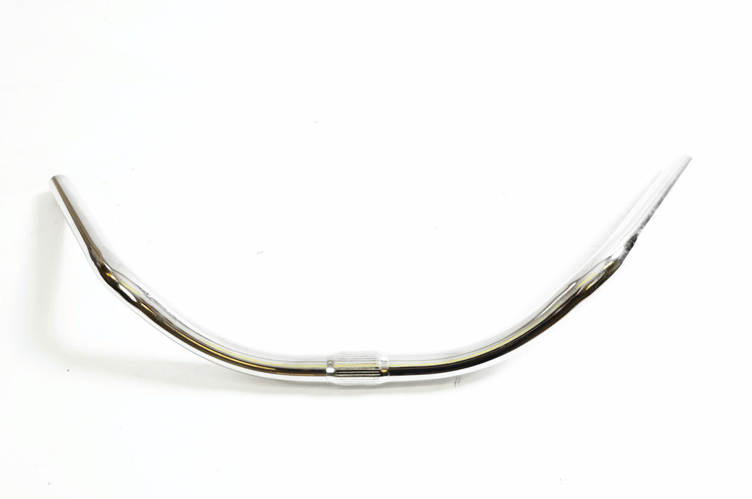 COWHORN STYLE CRUISER SIT UP COMFORT TYPE BIKE HANDLEBAR CHROME 23” 600mm WIDE