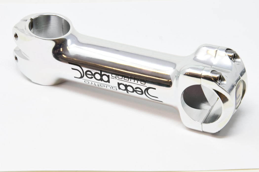 DEDA ELEMENTI QUATTRO 28.6mm (1 1-8”) HANDLEBAR STEM FOR 31.8mm H-BARS 120mm or 130mm