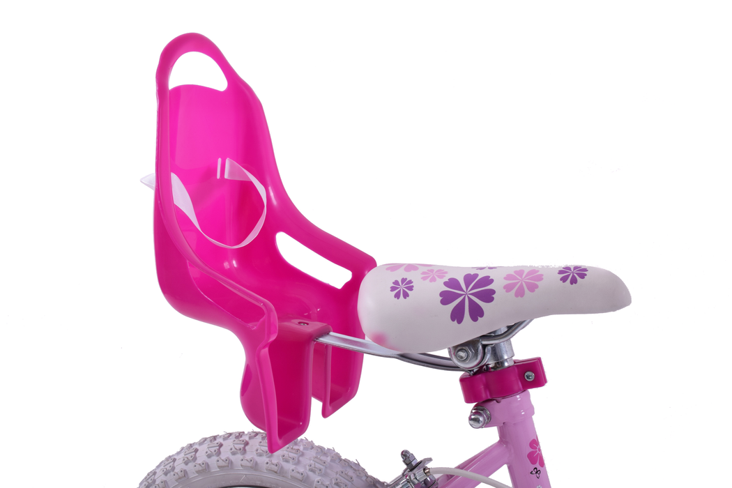 Girls Bike Pink Dolly Seat,with Dolls Helmet Exclusive Ideal Present