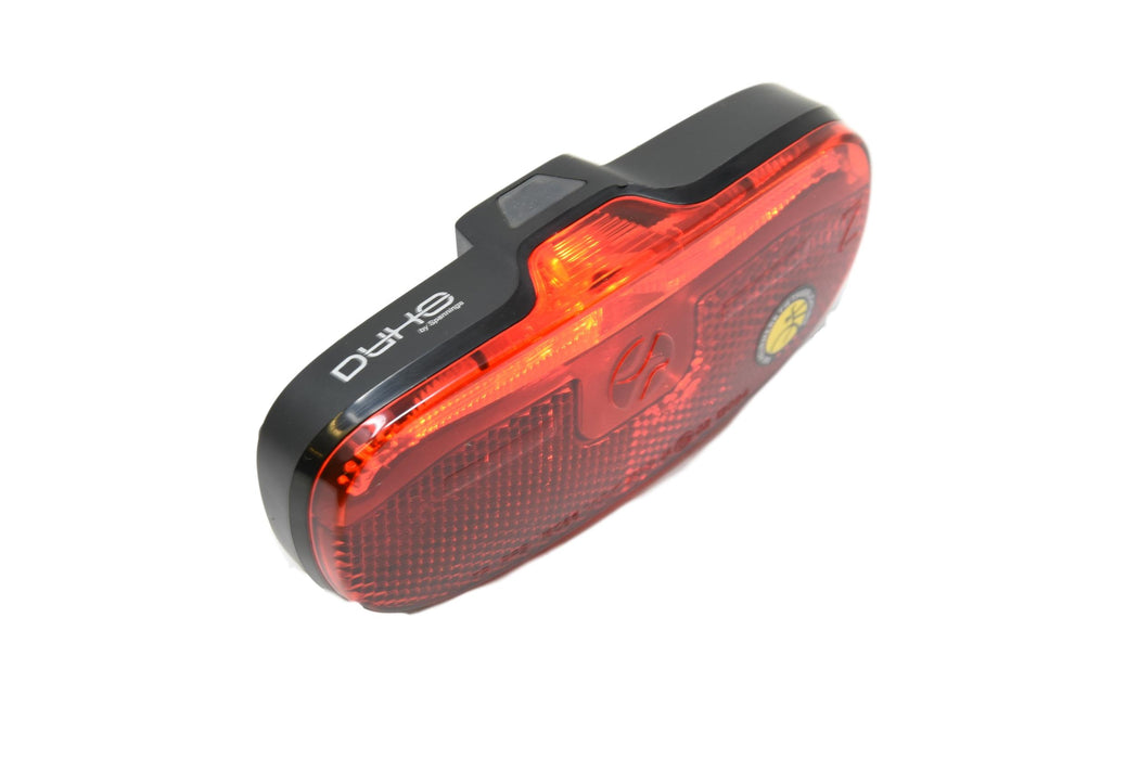 Spanninga Duxo Rear Carrier Pannier Light Battery Lamp Fits On 80 Or 50mm Racks