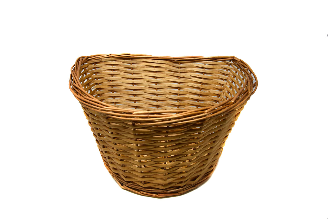 LADIES TRADITIONAL BIKE 15 litre WICKER BASKET VINTAGE STYLE FOR LIFESTYLE HERITAGE BICYCLES complete with straps to fit