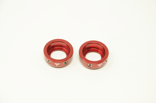 PAIR DIAMONDBACK RED ANODISED HANDLEBAR PROTECTION ENDS SUITS BMX MTB 22.2mm