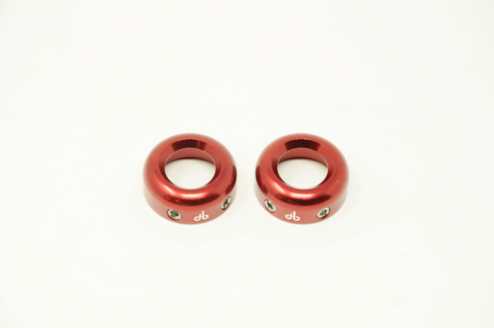 PAIR DIAMONDBACK RED ANODISED HANDLEBAR PROTECTION ENDS SUITS BMX MTB 22.2mm