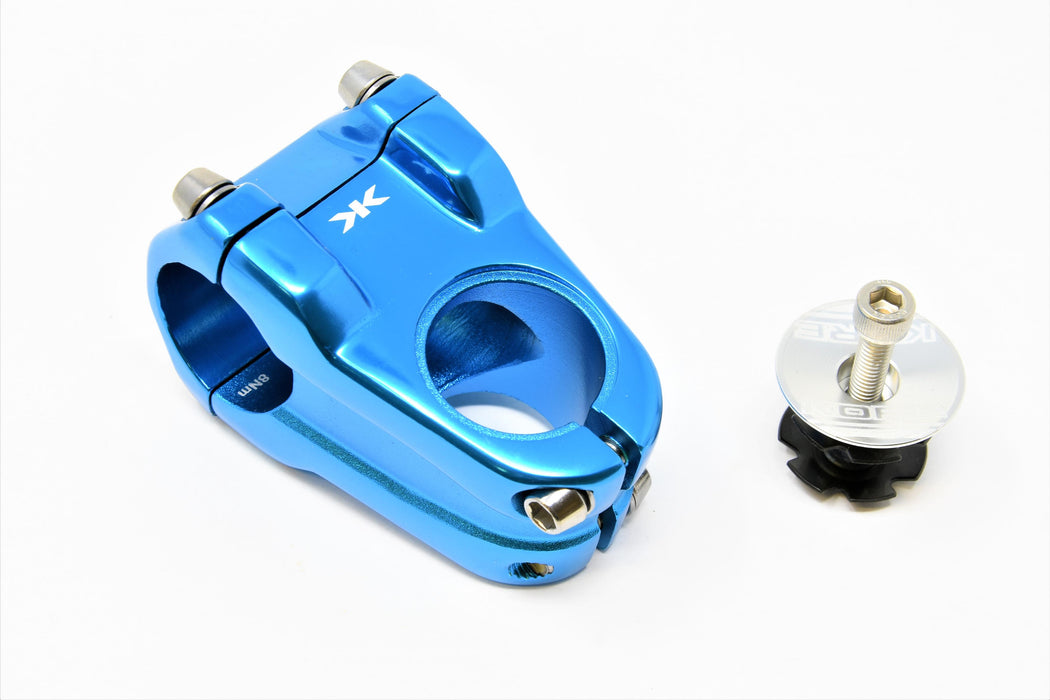 Kore Rivera 28.6mm Ahead A-Head Handlebar Stem Downhill MTB For 31.8mm Bar Blue