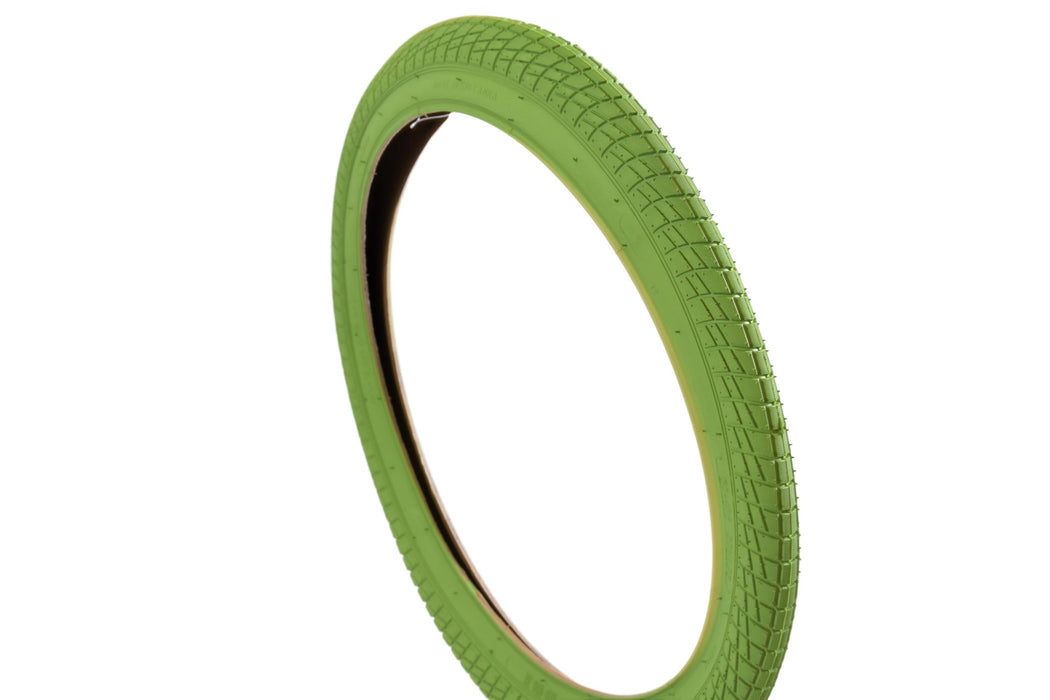 20 x 1.95 406 RIM GREEN FREESTYLE BMX TYRE STREET TREAD KIDS BIKE