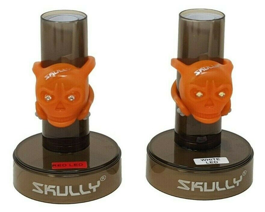 PAIR OF SKULLY BONEHEAD BRIGHT LED SILICONE WRAP AROUND LIGHT SETS ASS. COLOURS