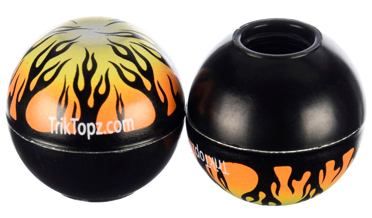 Trik-Topz Pair of Valve Caps Choose Design; Flame, France, Germany, Skull, Football
