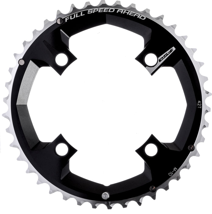 FSA 10 Speed MTB Chainring Silver- Storm Grey Choose Colour 42T (RRP: £49.99)