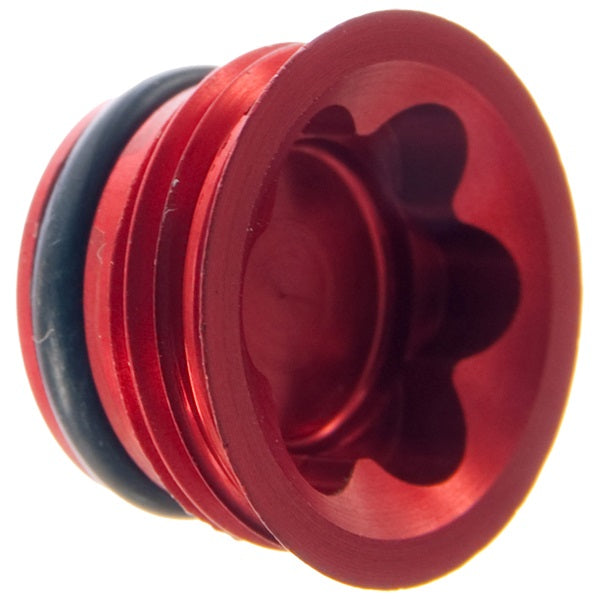 Hope Mono M4 Small - M6 Large Bore Cap Cover Red - HBSP137R