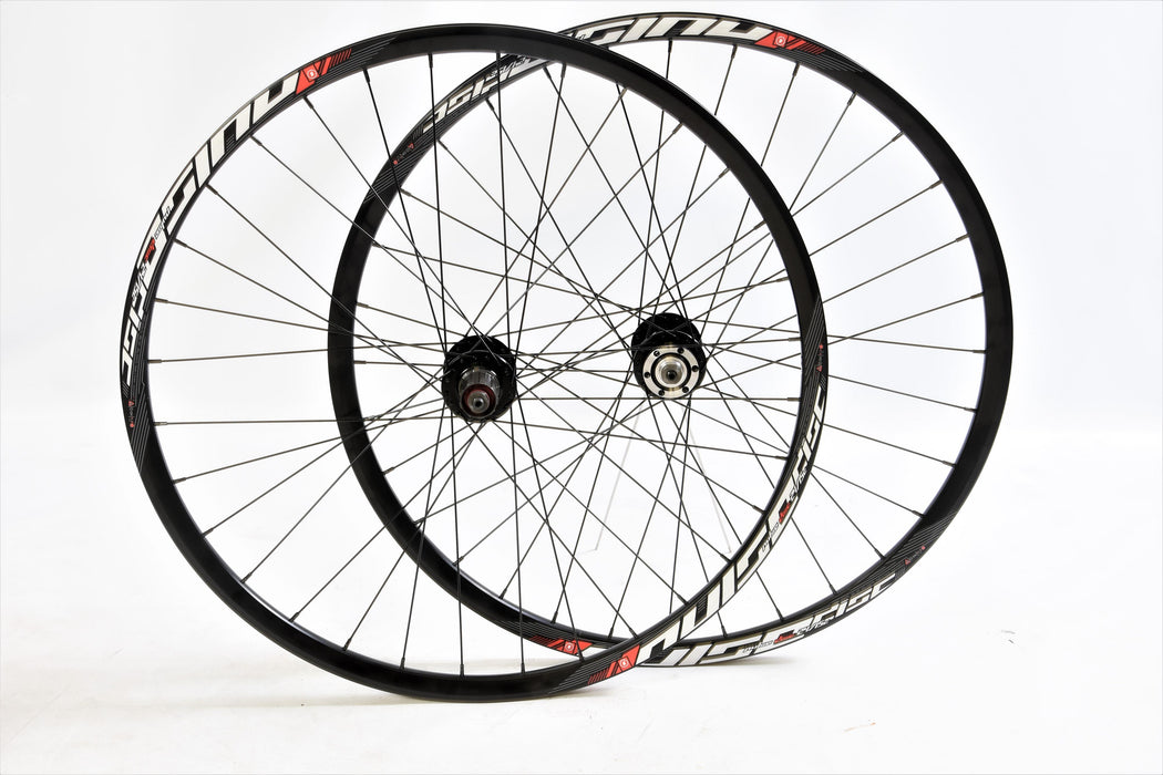 Pair 700c (622 x 15) Pulse Disc Hub Road Cross Bike Racing Cycle Wheels 8,9 or 10 Speed