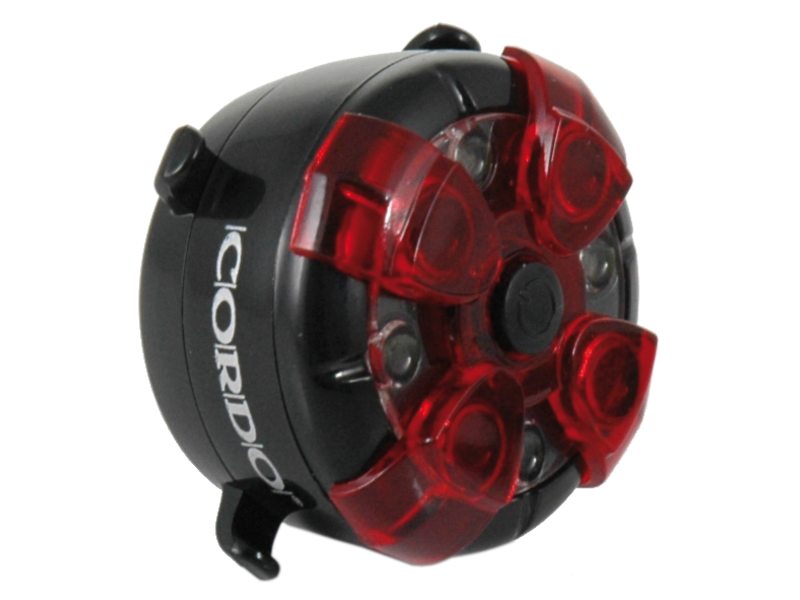 ULTRA BRIGHT MULTI PURPOSE BIKE LIGHT FOR USE ON FRONT OR REAR 4 LED CORDO ROTO