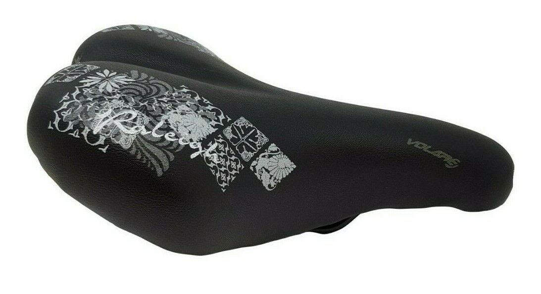 Selle Assano Unisex Wide Padded Comfort Saddle Mtb - Tourer Seat Black 255mm